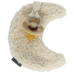 Louka Speendoekje maan beige - Handgemaakt knuffeldoekje van zachte teddy katoen - Veilig alternatief voor speenkoord - Perfect kraamcadeau voor baby's
